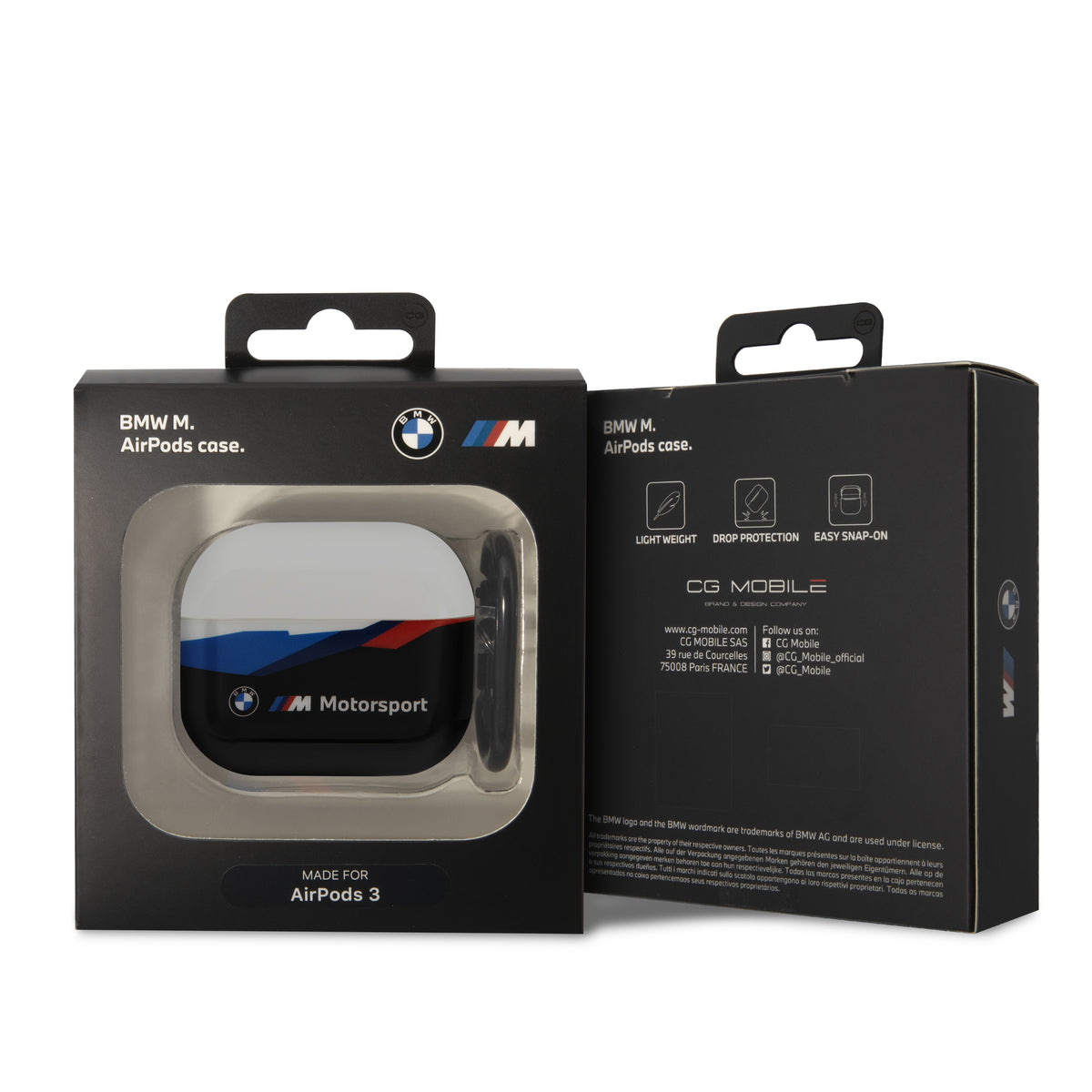 BMW Airpods 3 M Case - Curved Line - Noir - NT Mobiel Accessoires - Pays-Bas