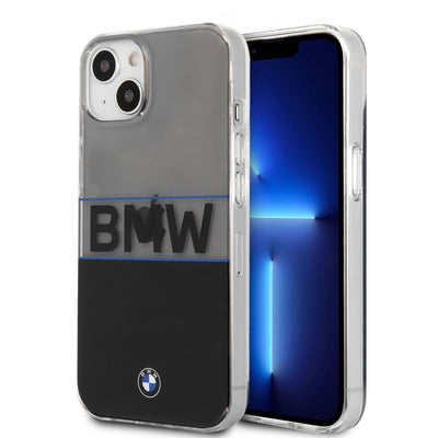 iPhone 13 - Hard Case Clear PC/TPU V Navy Stripe Wordmark - BMW-