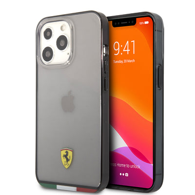 iPhone 13 Pro - Hard Case Black Italia Outline- Ferrari