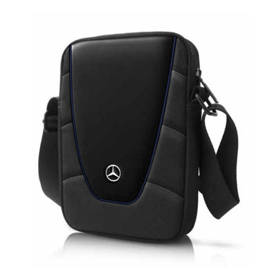 Tablet bag 10' - Nylon Black Blue Piping - Mercedes-Benz