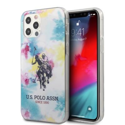 iPhone 12 / 12 Pro - Hard Case Multicolor Double Horse Tie & Dye - U.S. Polo Assn.