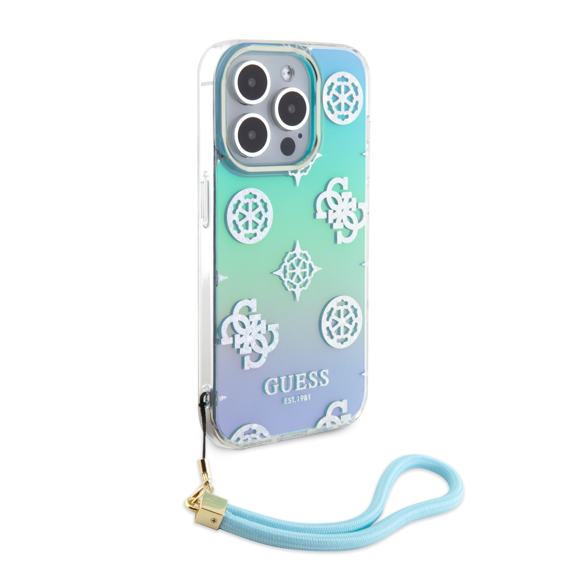 iPhone 15 Pro - PC/TPU Turquoise PC TPU Iridescent Hard Case Glitter P – CG  Mobile