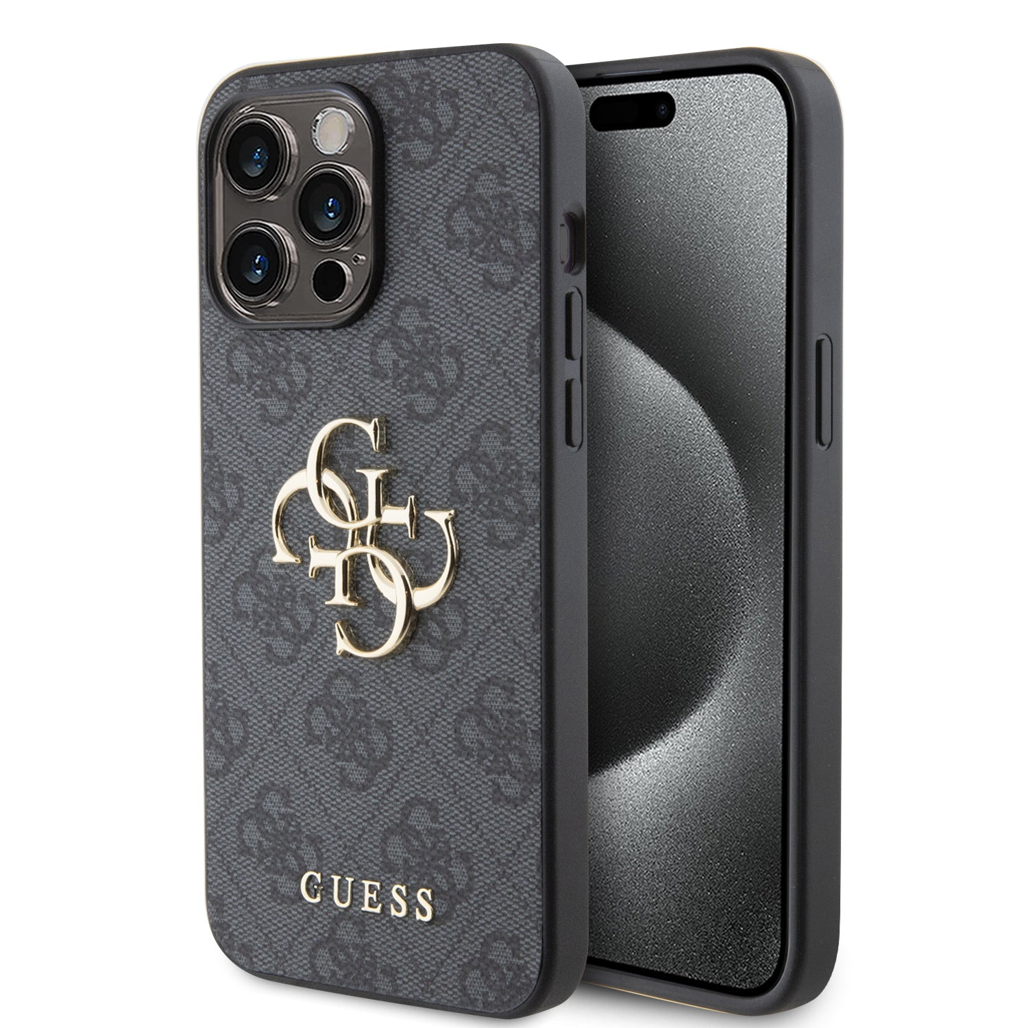 Buy CG MOBILE SAS Guess iPhone 15 Plus Case [Official Licensed] PU Leather  Case with 4G Metal Logo