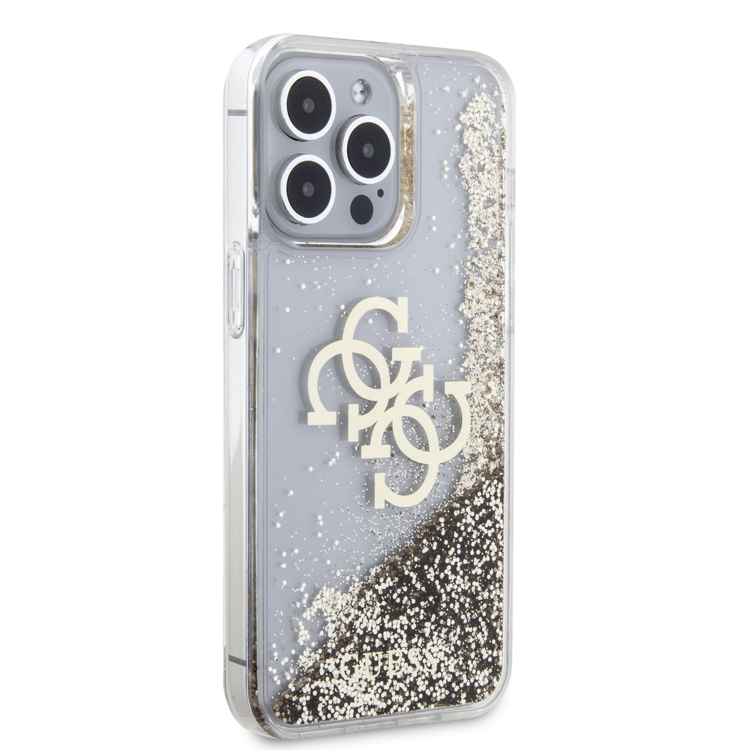 iPhone 15 Pro Max Guess Liquid Silicone Metal Logo Strass - LMT