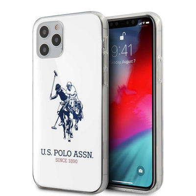 iPhone 12 / 12 Pro - Hard Case White Double Horse With Logo - U.S. Polo Assn.