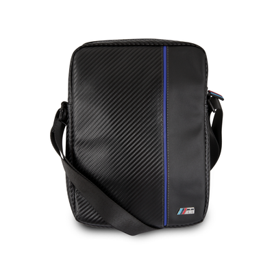 Tablet bag 10' - Nylon Black Carbon Effect Blue Stripe - BMW