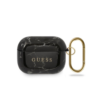 AirPods Pro - PC/TPU Black With Ring Marble Effect - Guess