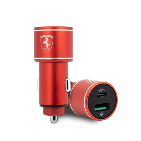 Ferrari Car Charger Red Car Charger Dual Ports Total – CG Mobile