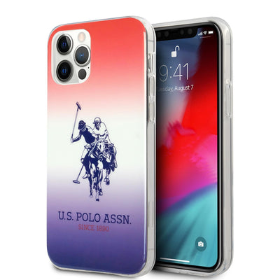 iPhone 12 Pro Max - Hard Case Brown Double Horse Logo Gradient Design - U.S. Polo Assn.