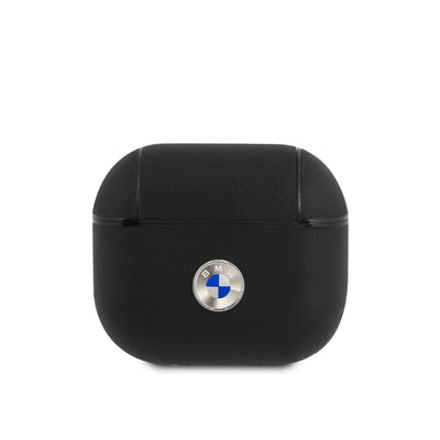 AirPods 3 - Leather Black Signature collection Metal Logo - BMW-