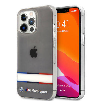 iPhone 13 Pro - Hard Case Clear M Logo PC/TPU Double Tricolor - BMW-