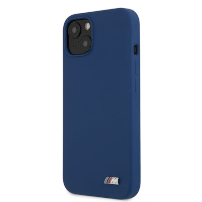 iPhone 13 - Silicone Case Navy M Collection Metal Logo - BMW