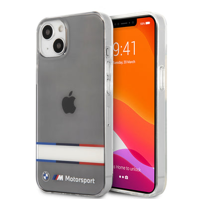 iPhone 13 - Hard Case Clear M Logo PC/TPU Double Tricolor - BMW-
