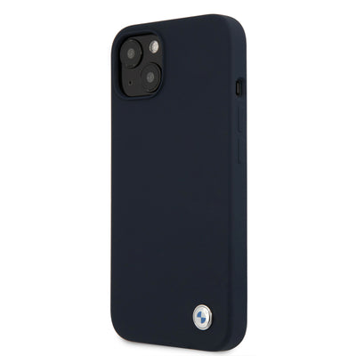 iPhone 13 - Silicone Case Navy M Collection Metal Logo - BMW-