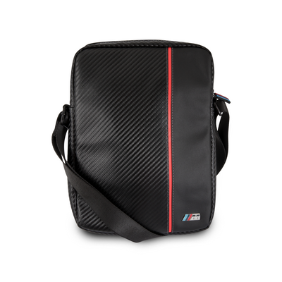 Tablet bag 10' - Nylon Black Carbon Effect Red Stripe - BMW