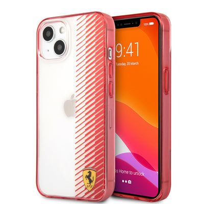 iPhone 13 - Hard Case Red Transparent Gradient - Ferrari-