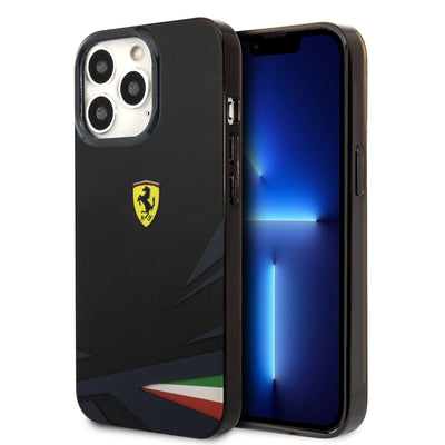 iPhone 13 Pro Max - PC/TPU Black Double Layer Design - Ferrari