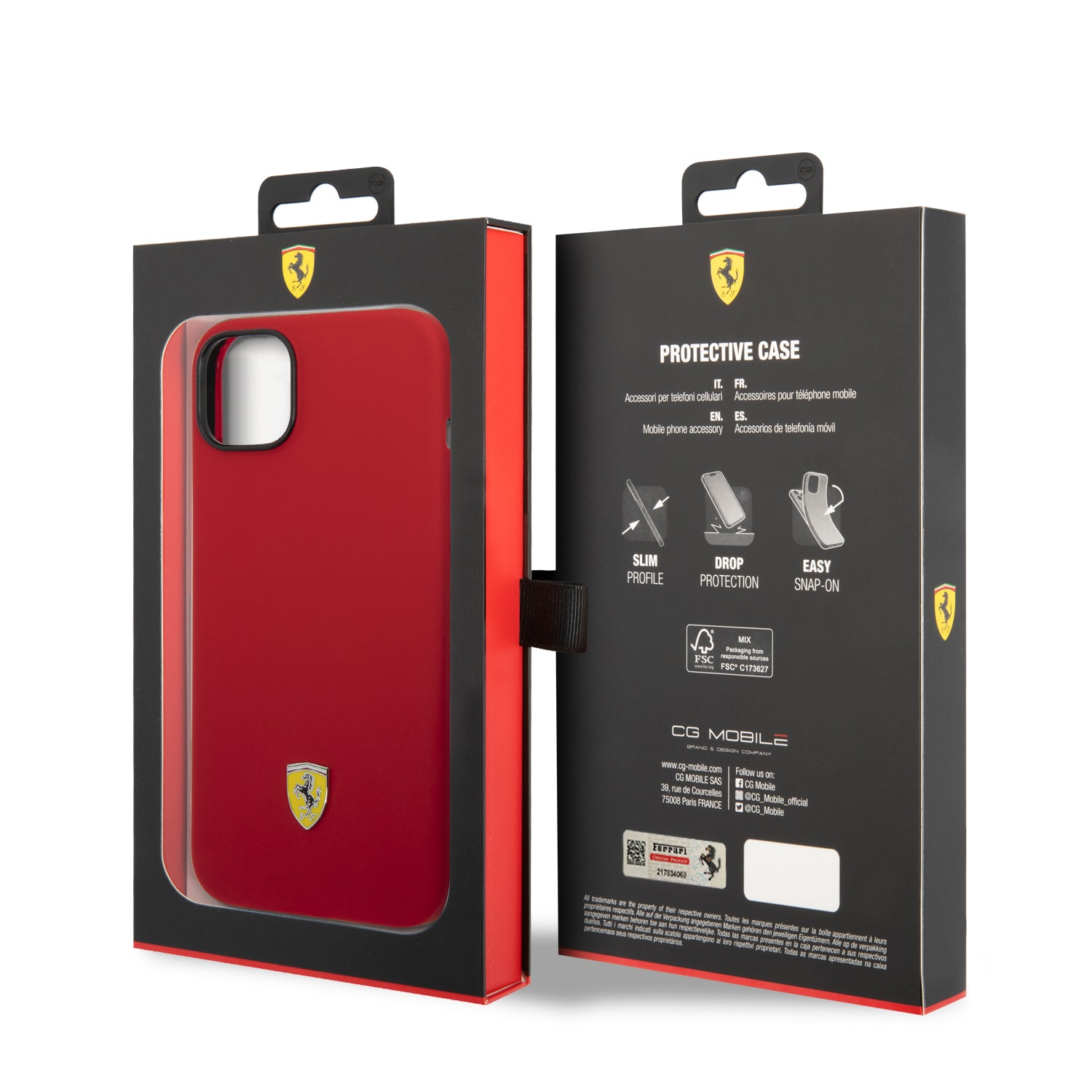 Case/Funda Ferrari de Piel Perforada Color Rojo iPhone 11 Pro Max + Cr –  ForwardContigo