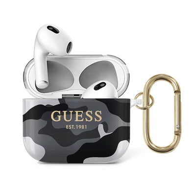 AirPods 3 - TPU Black Camouflage Design - GUESS