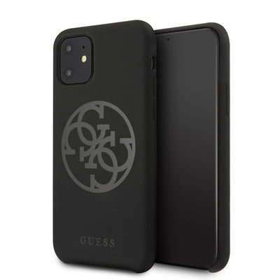 iPhone 12 Pro Max - Hard Case Black Circle Logo - Guess