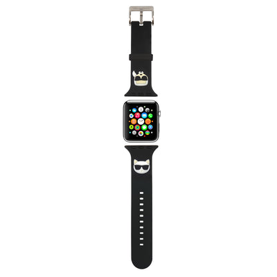 Apple Watch - Silicone Black with Strap Karl and Choupette 42/44 mm - Karl Lagerfeld