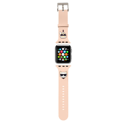 Apple Watch - Silicone Pink with Strap Karl and Choupette 42/44 mm - Karl Lagerfeld
