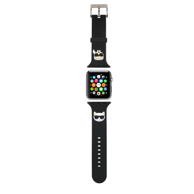Apple Watch - Silicone Black with Strap Karl and Choupette 38/40 mm - Karl Lagerfeld