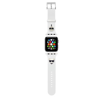 Apple Watch - Silicone White with Strap Karl and Choupette 38/40 mm - Karl Lagerfeld