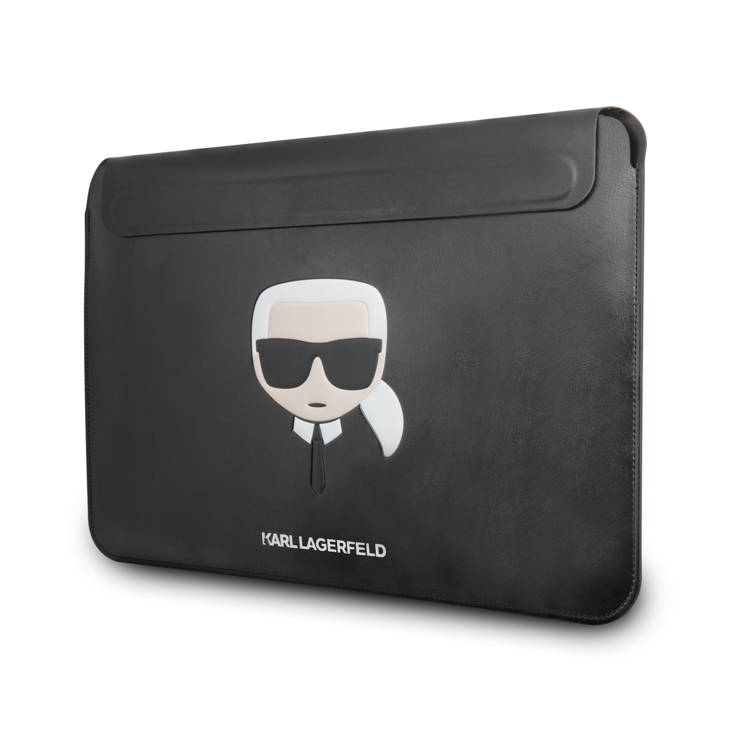 Karl Lagerfeld Women's K/Ikonik Laptop Sleeve with Strap - Black