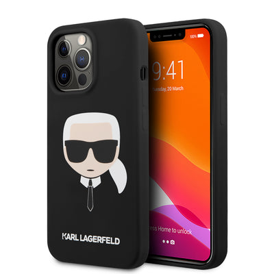 iPhone 13 Pro - Silicone Black Karl'S Head Design - Karl Lagerfeld