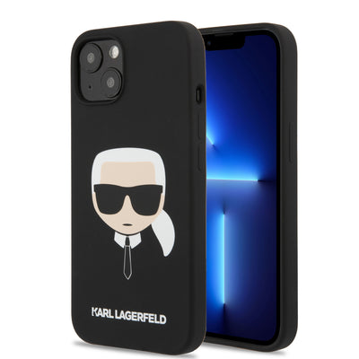 iPhone 13- Silicone Black Karl'S Head Design - Karl Lagerfeld