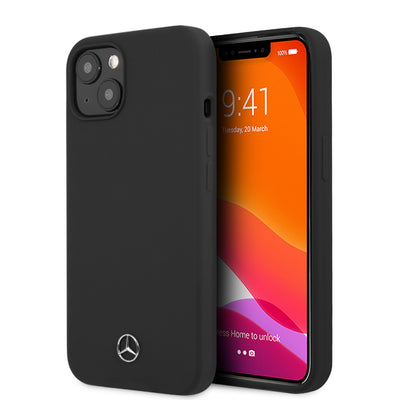 iPhone 13 - Silicone Case Black With Microfiber Lining - Mercedes-Benz