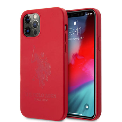 iPhone 12 Pro Max - Silicone Red Tone On Tone Logo - U.S. Polo Assn.