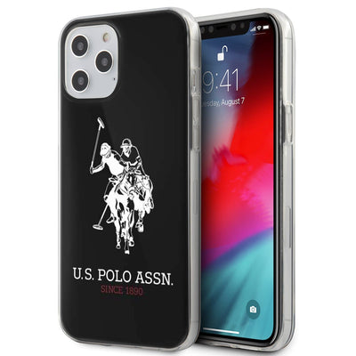 iPhone 12 Pro Max - Hard Case Black Double Horse With Logo - U.S. Polo Assn.